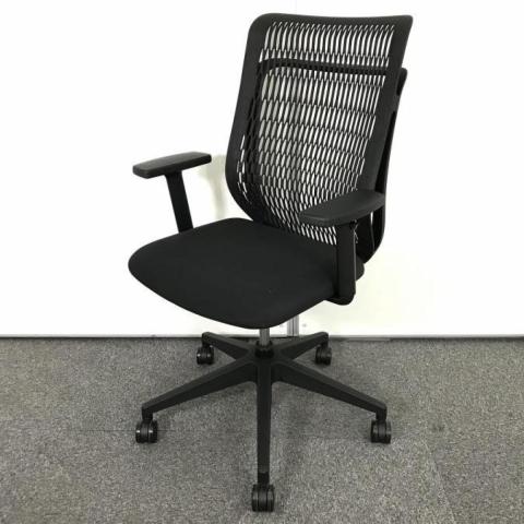 【中古】AJチェア AA 067149 ウチダ（UCHIDA) 肘付ハイバックチェア