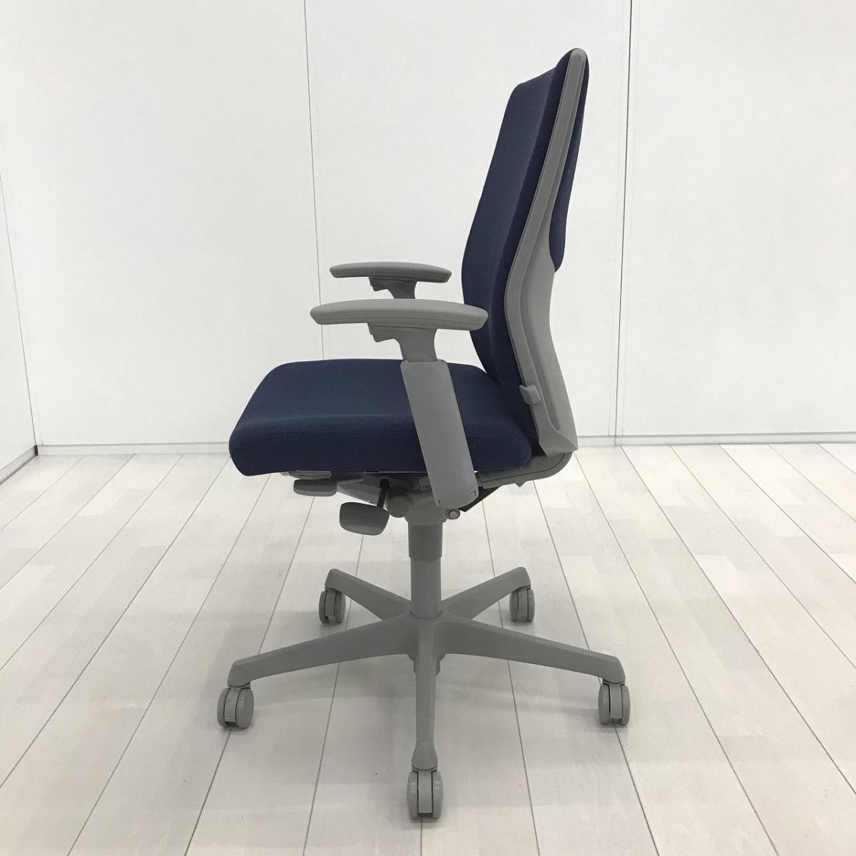 中古】エスクード C435GR FFW4 オカムラ/okamura 肘付ハイバックチェア 