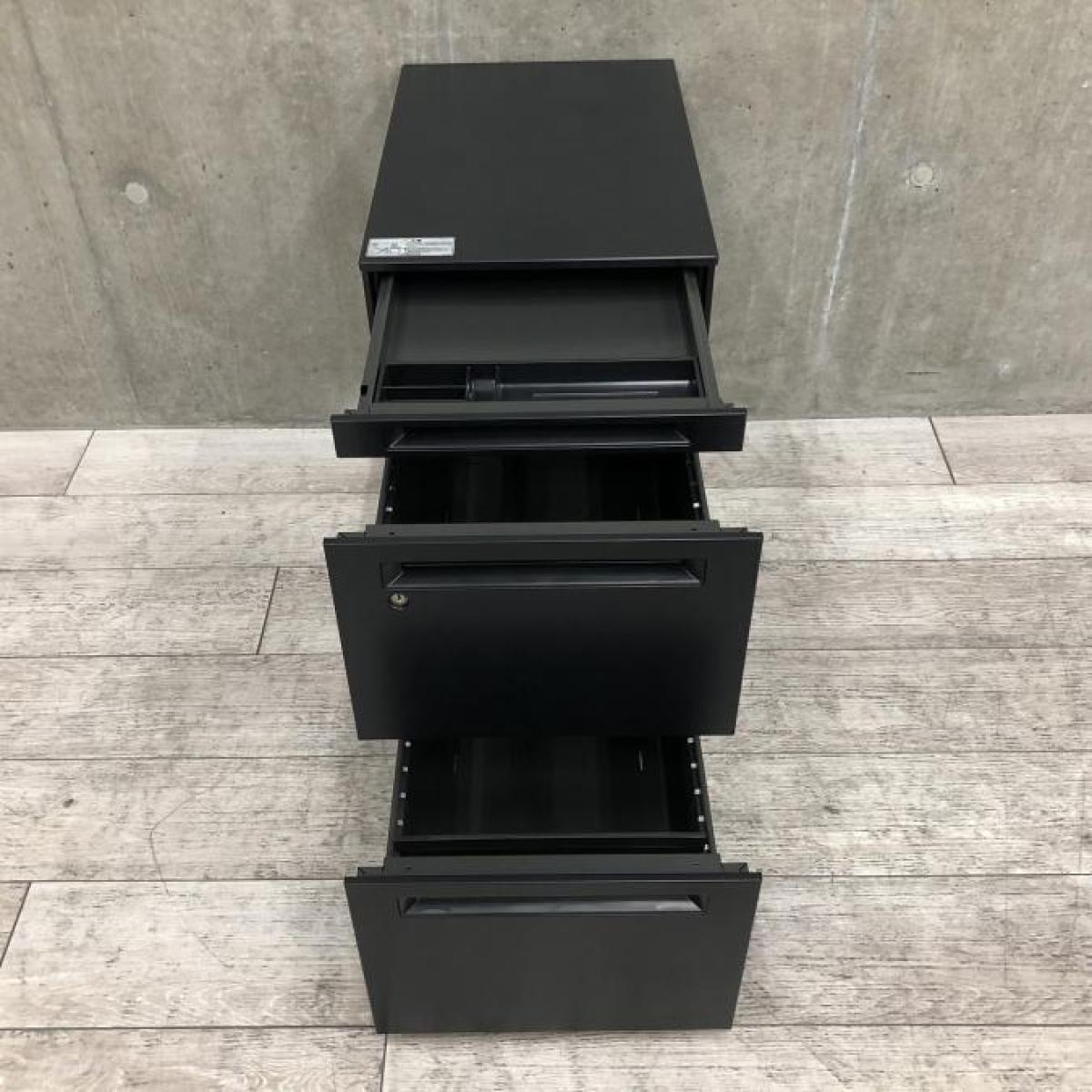 中古】プロユニット オカムラ/okamura ワゴン3段 587725 - 中古