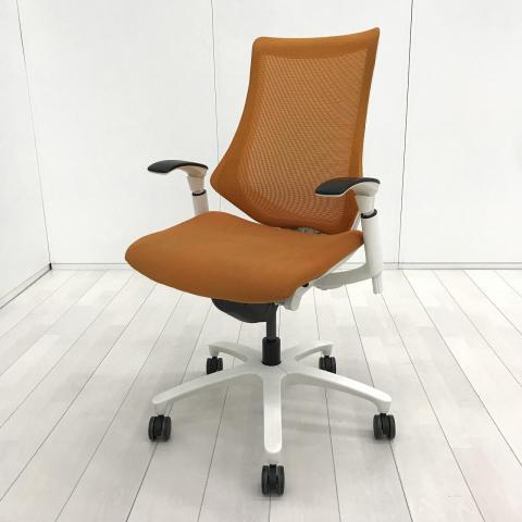 【中古】エフメッシュ KG-377JB-W9D3 イトーキ（ITOKI） 肘付ハイバックチェア