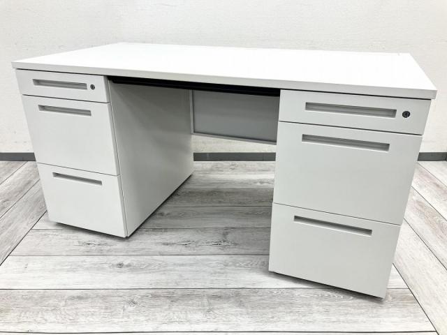 【中古】CZRデスク CZR-147BAB-W9W9 イトーキ（ITOKI） 両袖机