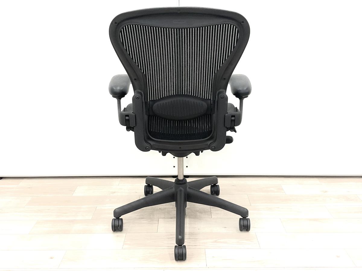 中古】アーロンチェア Herman Miller/ハーマンミラー 肘付ハイバック 