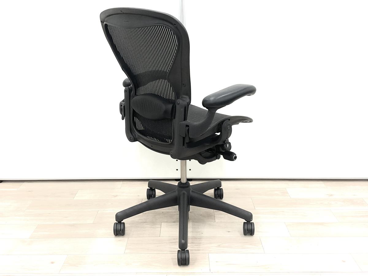 [送料込み]ハーマンミラーアーロンチェア(肘付ハイバックチェア) 中古】アーロンチェア Herman Miller/ハーマンミラー 肘付ハイバック