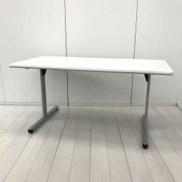 【ホワイトカラーで明るい空間を演出！】■コクヨ製　ミーティングテーブル　W1500×D750×H720mm　T字脚タイプ【KOKUYO　BT-500】