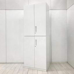 【4/28(火)入荷予定の商品となります！】【幅800㎜】【観音開きですべての書類を見渡せ、必要な書類がラクに取り出せる！人気の書庫セット！】■コクヨ（KOKUYO）製　エディア（EDIA）シリーズ　上下両開き書庫セット　ハイキャビネット　H2160㎜　■シリンダー錠　■ホワイト