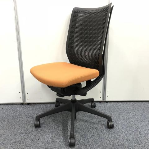 【中古】ヴィスコンテチェア  オカムラ（okamura） 肘無ハイバックチェア