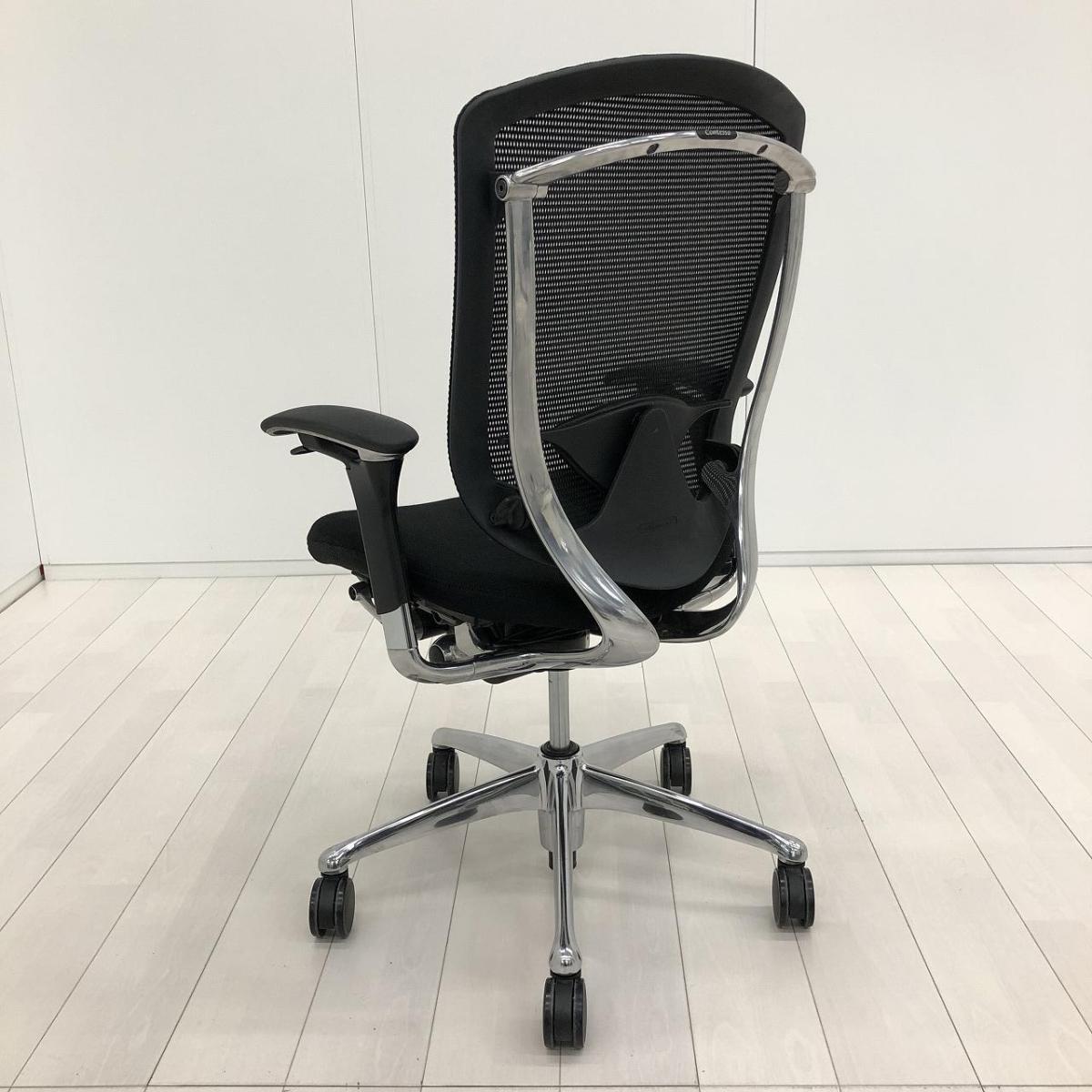 中古】コンテッサチェア CM52AB FBF1 オカムラ/okamura 肘付ハイバック 