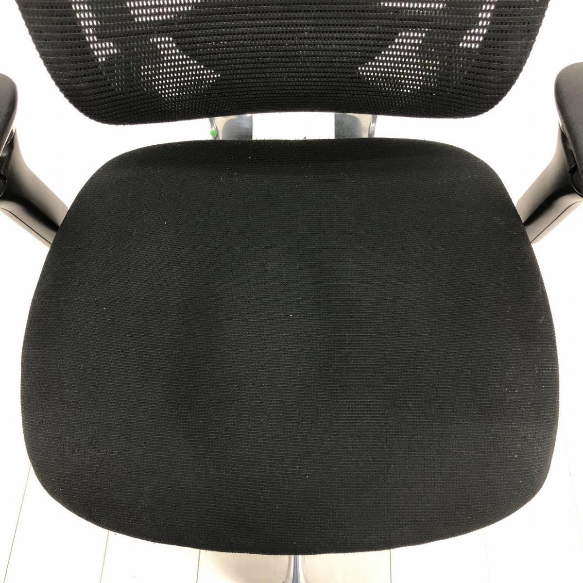 中古】コンテッサチェア CM52AB FBF1 オカムラ/okamura 肘付ハイバック 