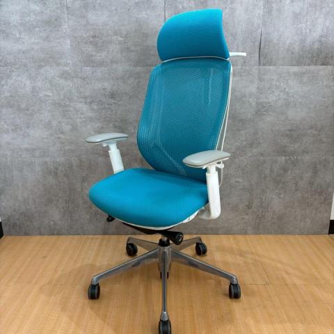 【中古】シルフィーメッシュ  オカムラ（okamura） 肘付ハイバックチェア