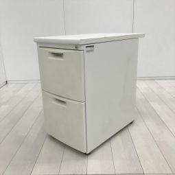 【在庫入替セール品！（本在庫限定価格）】【デスク横に置いて収納と作業スペースを同時に確保！ファイル収納に強い2段タイプ！】■イトーキ(ITOKI)製　CZNシリーズ　2段脇机　W400×H700mm　■シリンダー錠　■ホワイト　【弊社使用欄：A01047049】【HU】