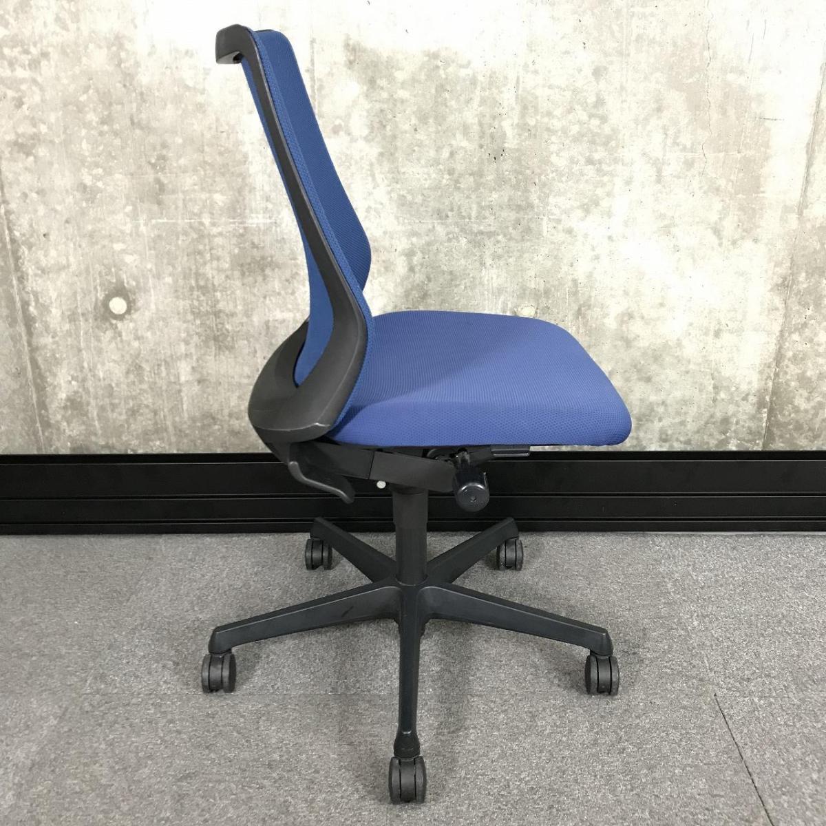 中古】フルーエントチェア オカムラ/okamura 肘無ローバックチェア 