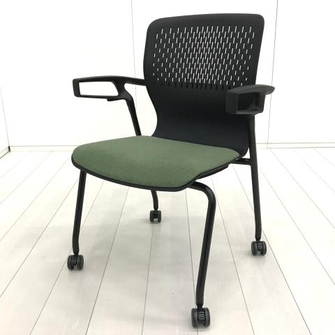 【中古】カゼトラ CZT-150N B PA  　6-118-1116 ウチダ（UCHIDA) スタッキングチェア