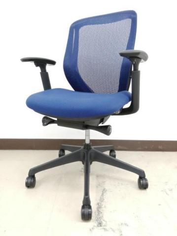 【中古】シルフィーメッシュ  オカムラ（okamura） 肘付ローバックチェア