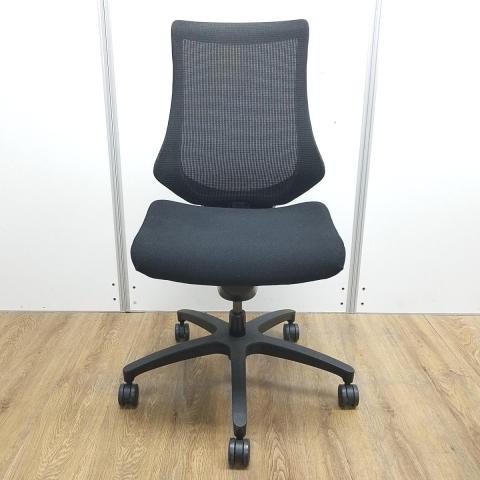 【中古】エフメッシュ KG-170JB-T1T1 イトーキ（ITOKI） 肘無ハイバックチェア