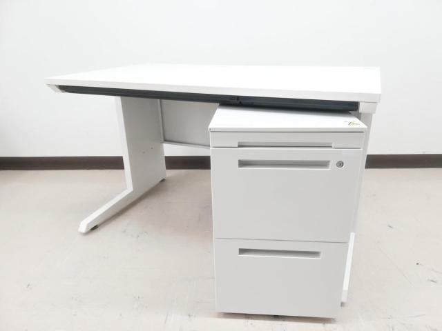 【中古】CZRデスク CZR-107HAJ-9W9 イトーキ（ITOKI） 片袖机