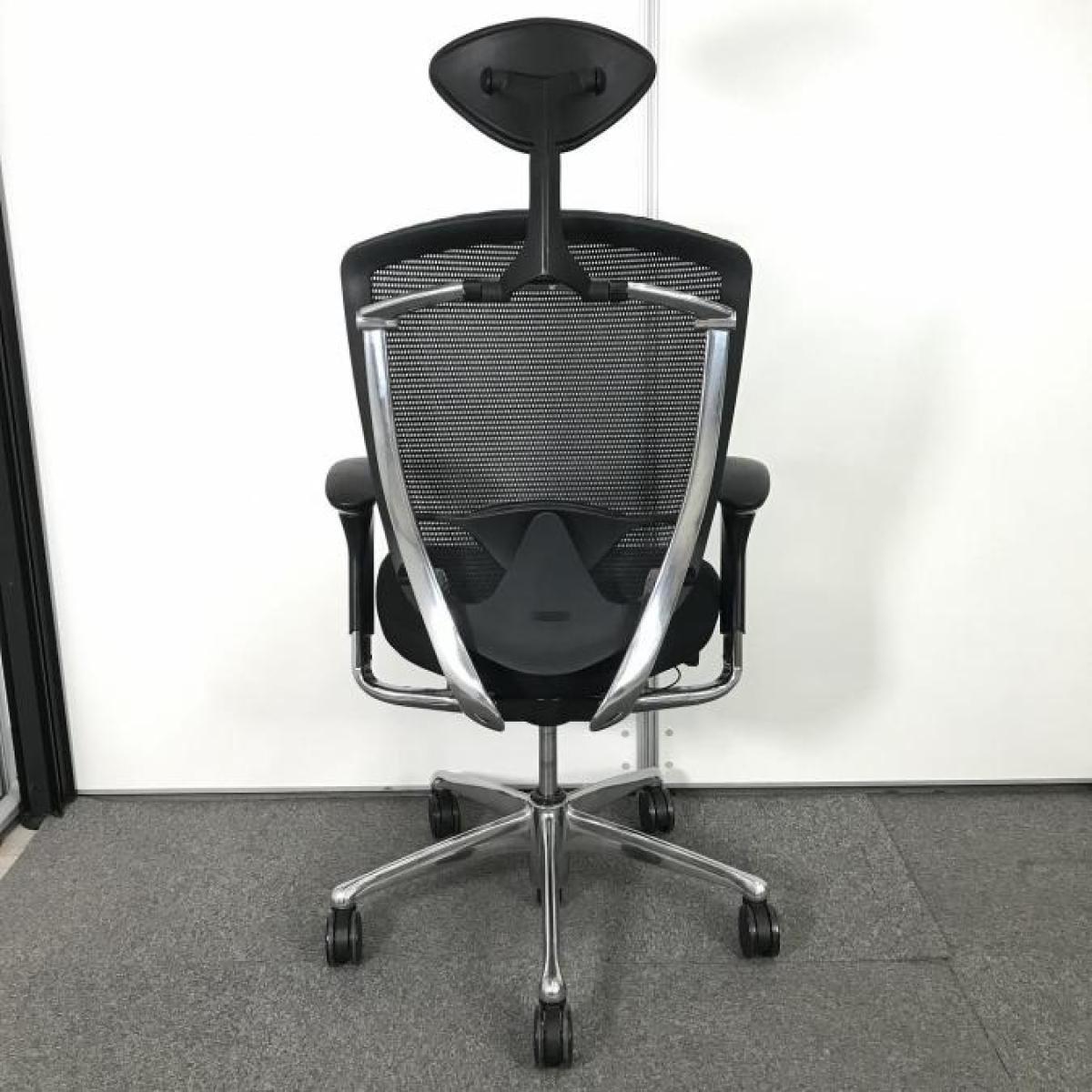中古】コンテッサチェア CM32AB FBF1 オカムラ/okamura 肘付ハイバック
