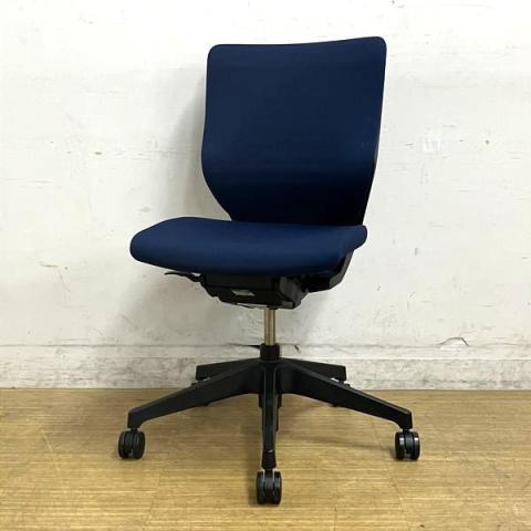 【中古】エピオスチェア KE-440GB-T1B2B2 イトーキ（ITOKI） 肘無ローバックチェア