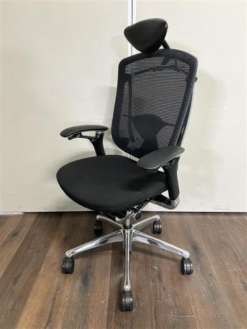 【中古】コンテッサチェア CM52AB FBF1 オカムラ（okamura） 肘付ハイバックチェア