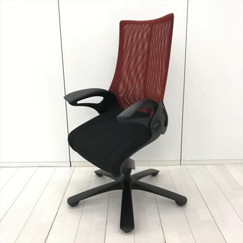 【中古】レオパード CE73BS 002 オカムラ（okamura） 肘付ハイバックチェア