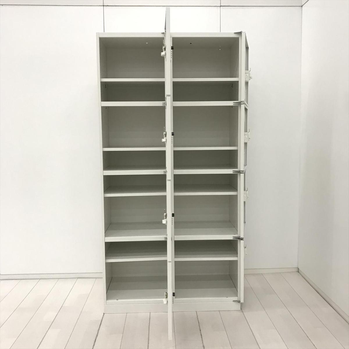 イトーキ　HCN-189HER2-W9　8マスダイヤル錠ロッカー　８人用ロッカー『中古美品』 イトーキ HCN-189HER2-W9 8マスダイヤル錠ロッカー 8人用ロッカー