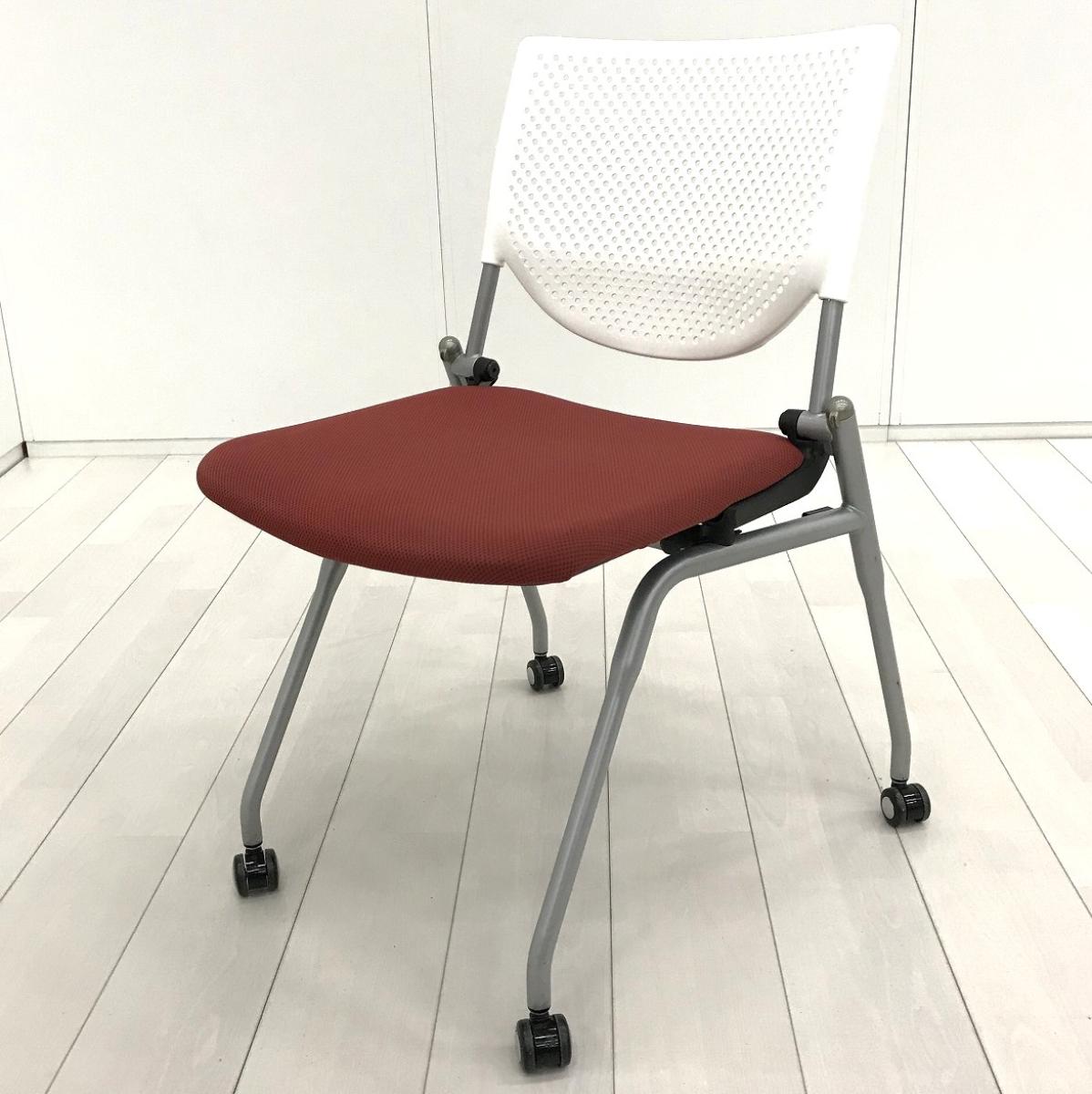中古】プロスタック 8140ZZ 2260 オカムラ/okamura ネスティングチェア 