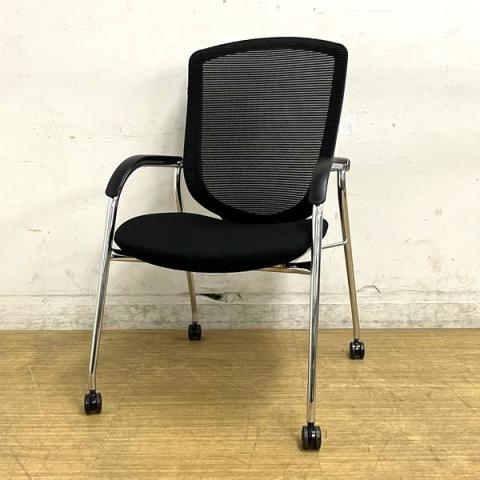 【中古】コンテッサチェア CM77AB オカムラ（okamura） ミーティングチェア