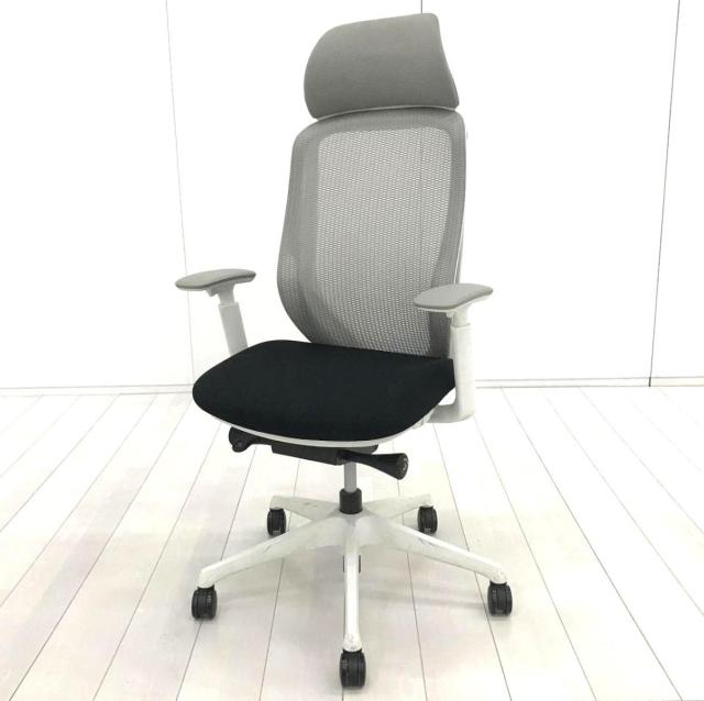 【中古】シルフィーメッシュ C635XW-2831 オカムラ（okamura） 肘付ハイバックチェア