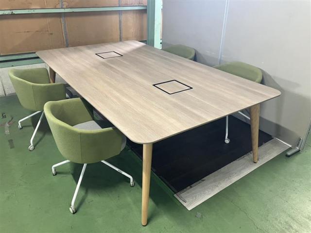 【中古】ライブス 3R1L4P　MEP1 オカムラ（okamura） ミーティングテーブル（会議机）