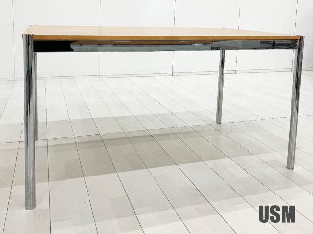 【中古】USMハラーテーブル  USMハラー ミーティングテーブル（会議机）