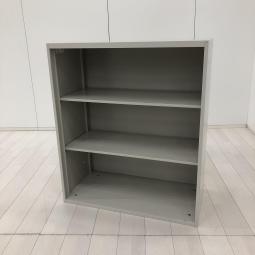 【在庫入替セール品！（本在庫限定価格）】【よく使う資料やカタログ等の収納にオススメ！扉がないので出し入れしやすい！】■オカムラ（okamura）製　レクトライン　オープン書庫（3列・オープンタイプ）　ローキャビネット　■ベースなし　■グレー　【弊社使用欄：A01044137】【HU】