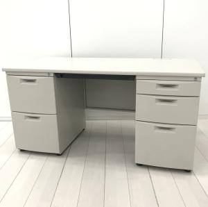 【ワークスペース広々！豊富な収納スペース！】■イトーキ　シーゼットシリーズ　両袖デスク　W1400×D700×H700mm　ホワイトグレーW【ITOKI　CZ】