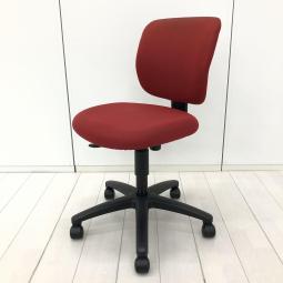 【コスパで選ぶならコレ！シンプルな作りの定番オフィスチェア！】■コクヨ製 (KOKUYO)製　イーザチェア(EAZA)　肘無し　ローバック　■シグナルレッド×ブラックシェル　【関東倉庫在庫品】【弊社使用欄：A01064156】【HU】