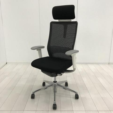 【中古】コーラルメッシュ CQ8BBZ FSH1 オカムラ（okamura） 肘付ハイバックチェア
