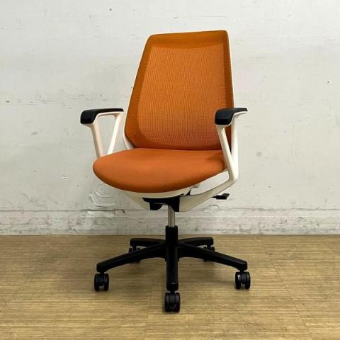 【中古】ノナ KZ-330JB-W9D3 イトーキ（ITOKI） 肘付ローバックチェア