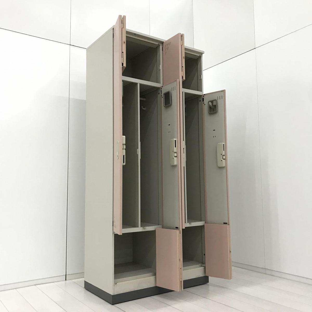 中古】ペアフォートロッカー FLKH-445F1G コクヨ/KOKUYO 4人用更衣