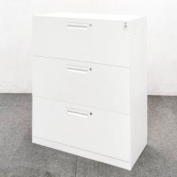 【西】～すっきり収納、きちんと管理～【コクヨ】【エディア】【ホワイト】【3段ラテラル】【書庫】【収納】【格安】【安い】【メーカー】【福岡オフィス家具】【福岡中古家具】【中古事務什器】