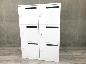 【5月８日入荷予定】【フリーアドレスの相棒！ダイヤル錠タイプの6人用メールロッカー！】■コクヨ(KOKUYO)製　エディア(EDIA)シリーズ　6人用ロッカー　パーソナルロッカー　H1200㎜　■投函口付　■ダイヤル錠　■ホワイト