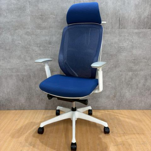 【中古】シルフィーメッシュ  オカムラ（okamura） 肘付ハイバックチェア