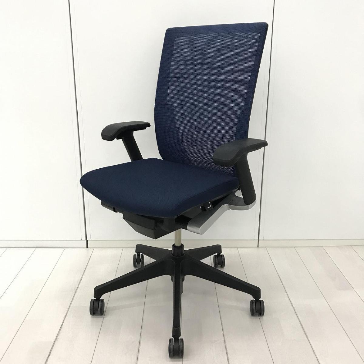 中古】ヴェントチェア KE-830JB-T1B2 イトーキ/ITOKI 肘付ハイバック 