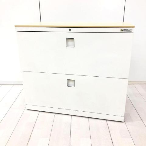 【中古】レクトライン  オカムラ（okamura） ローキャビネット／ラテラル