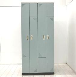 【5月7日入荷】【形状の工夫により、収納力を確保しながら省スペース化を実現！】■コクヨ　ペアフォートシリーズ　4人用ロッカー　ブルー　扉:個別開閉式　W900×D515×H1940mm　シリンダー錠