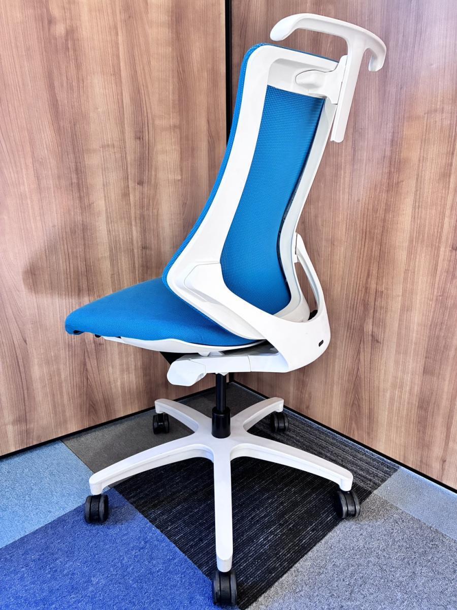中古】エフメッシュ KG-170JBH-W9A3 イトーキ/ITOKI 肘無ハイバック