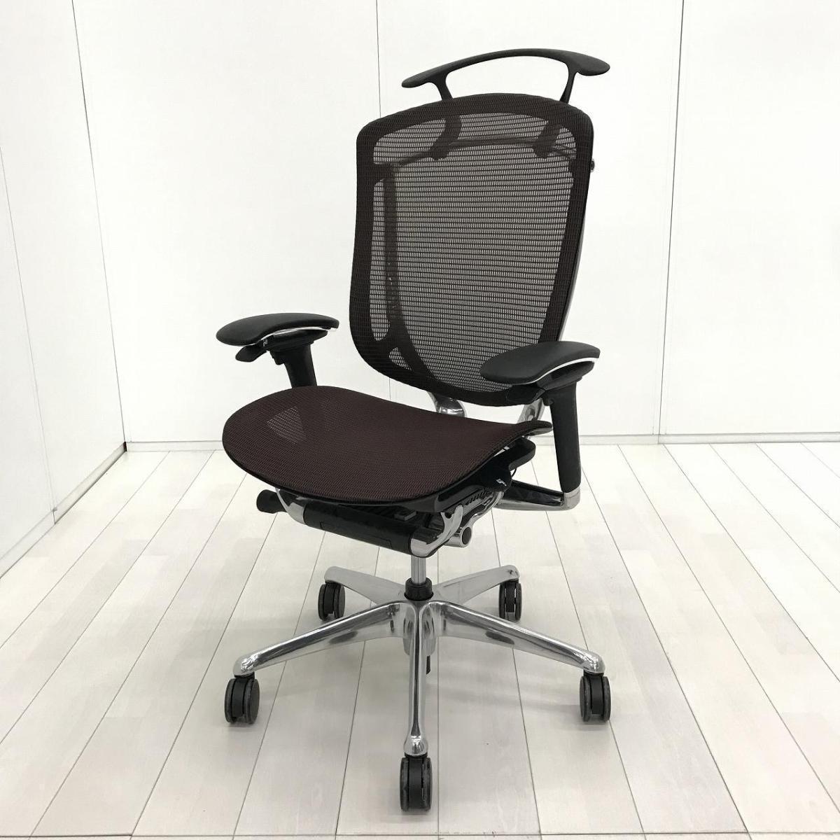 中古】コンテッサ セコンダ オカムラ/okamura 肘付ハイバックチェア 