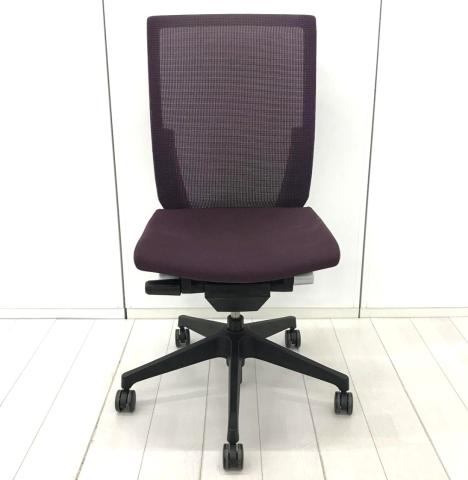【中古】ヴェントチェア KE-830JB イトーキ（ITOKI） 肘無ハイバックチェア