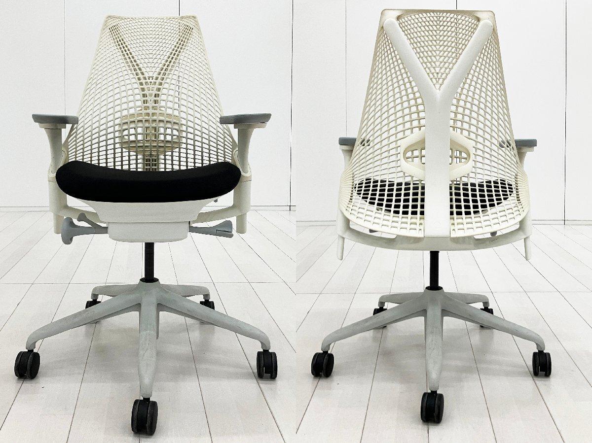 中古】セイルチェア Herman Miller/ハーマンミラー 肘付ミドルバック