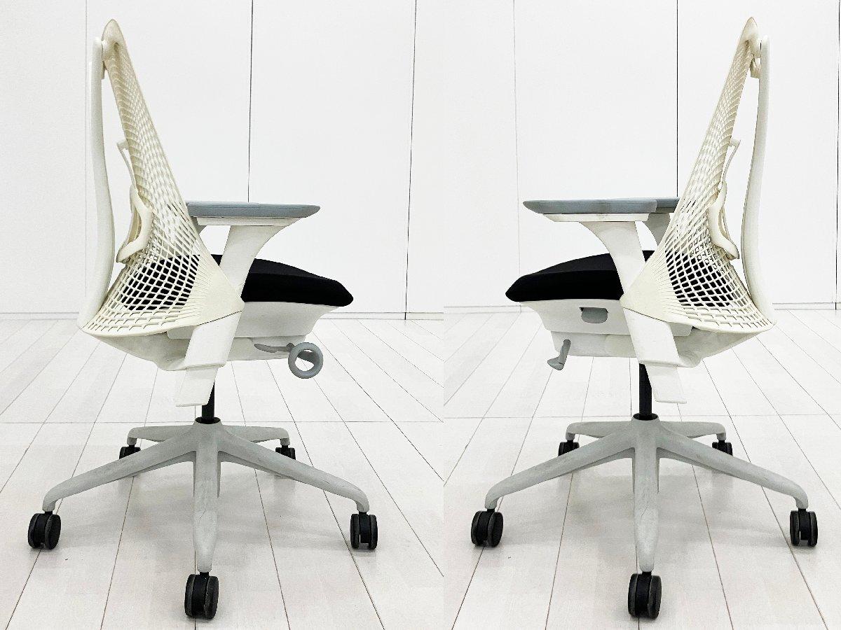 中古】セイルチェア Herman Miller/ハーマンミラー 肘付ミドルバック