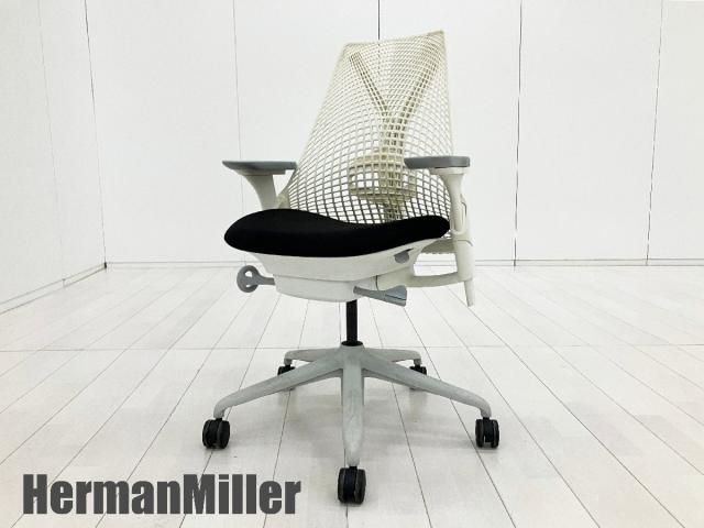 【中古】セイル 前傾機能有  Herman Miller（ハーマンミラー） 肘付ミドルバックチェア