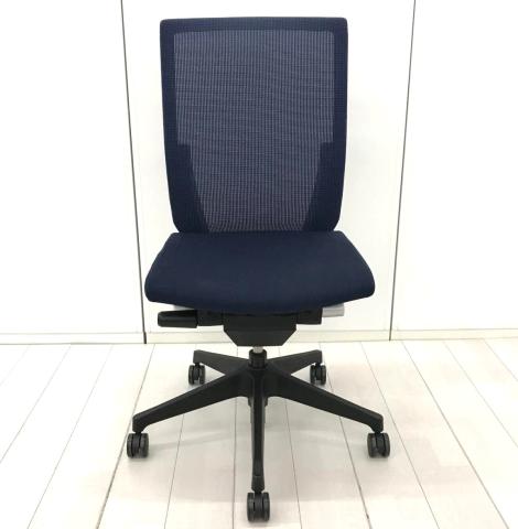 【中古】ヴェントチェア KE-830JB-T1B2 イトーキ（ITOKI） 肘無ハイバックチェア