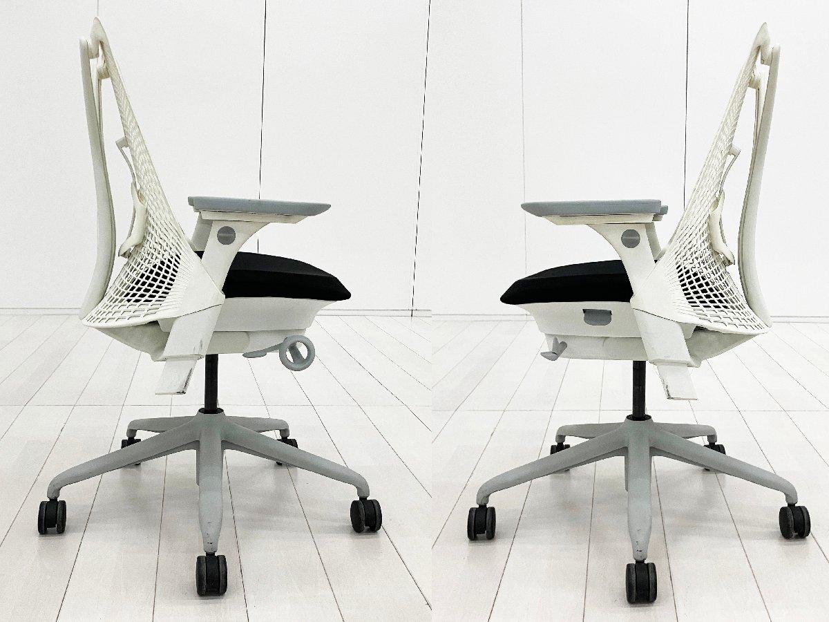 中古】セイルチェア Herman Miller/ハーマンミラー 肘付ミドルバック