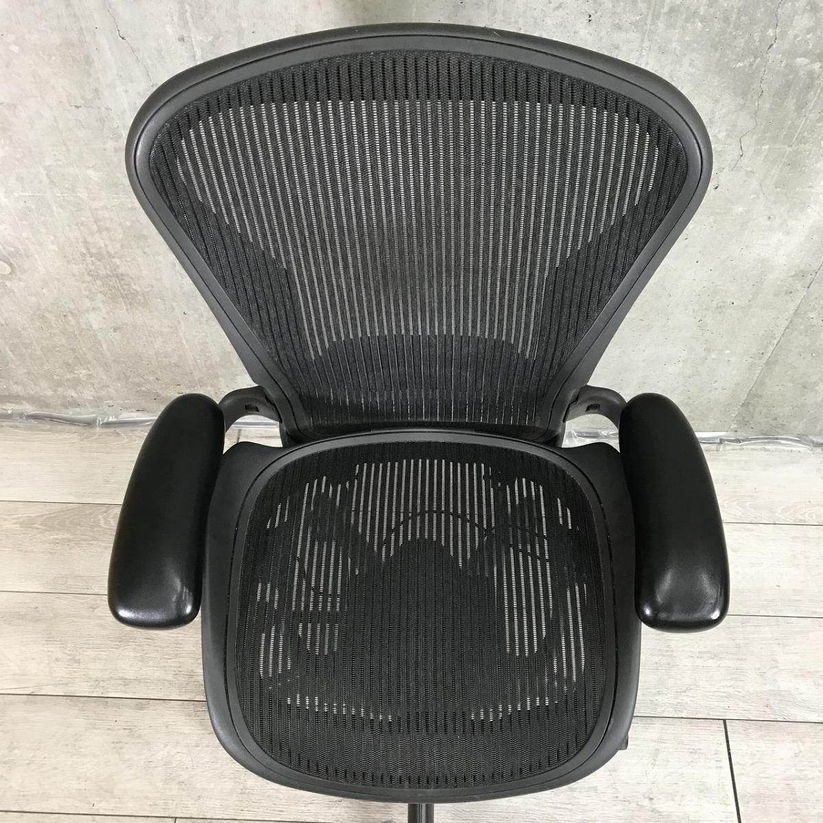 中古】アーロンチェア Herman Miller/ハーマンミラー 肘付ハイバック